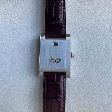 cartier tank a guichet|which cartier tank to buy.